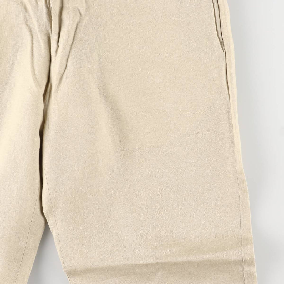 2000s~ Calvin Klein linen pants slacks men's size W35 linen Beige type Vintage Second Hand