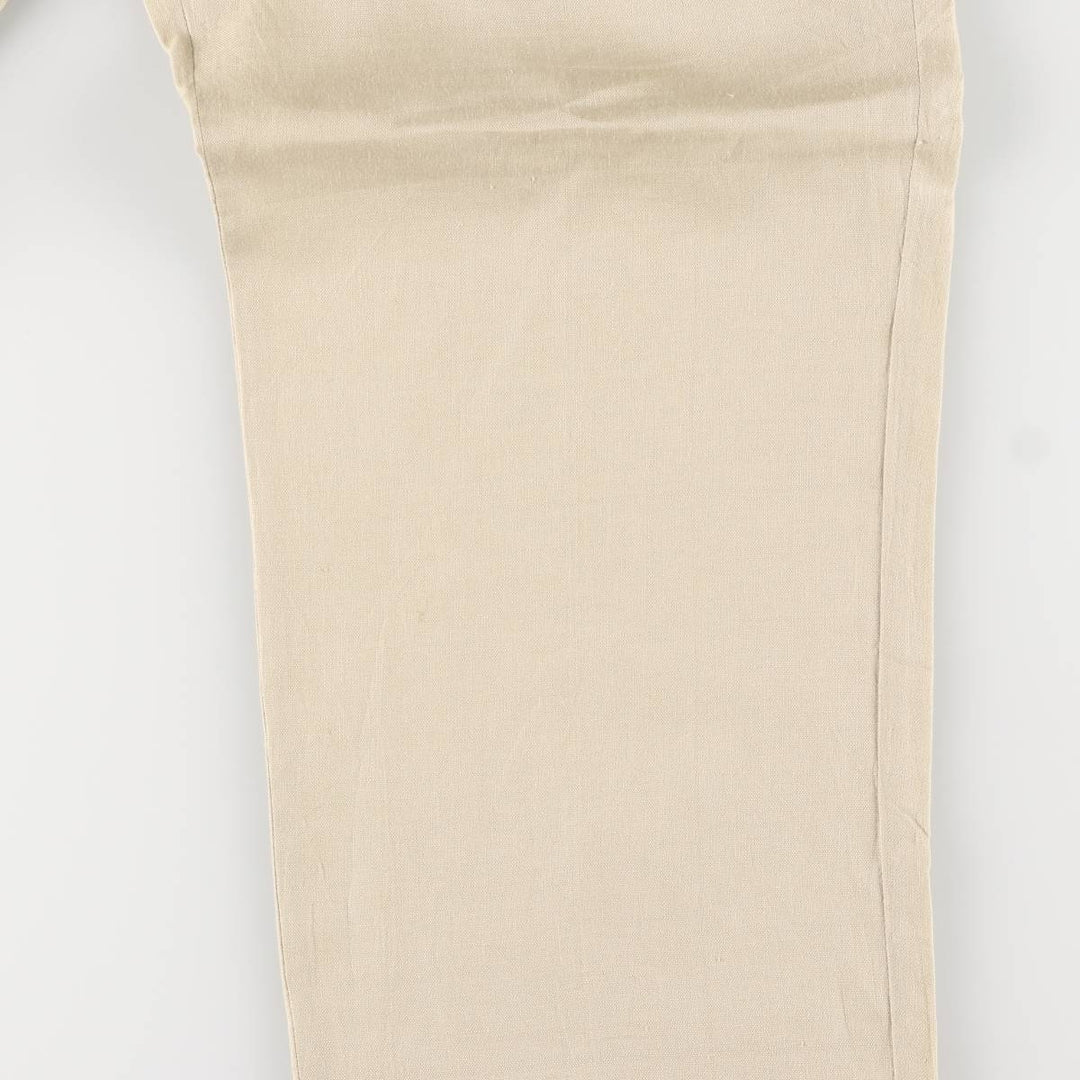 2000s~ Calvin Klein linen pants slacks men's size W35 linen Beige type Vintage Second Hand