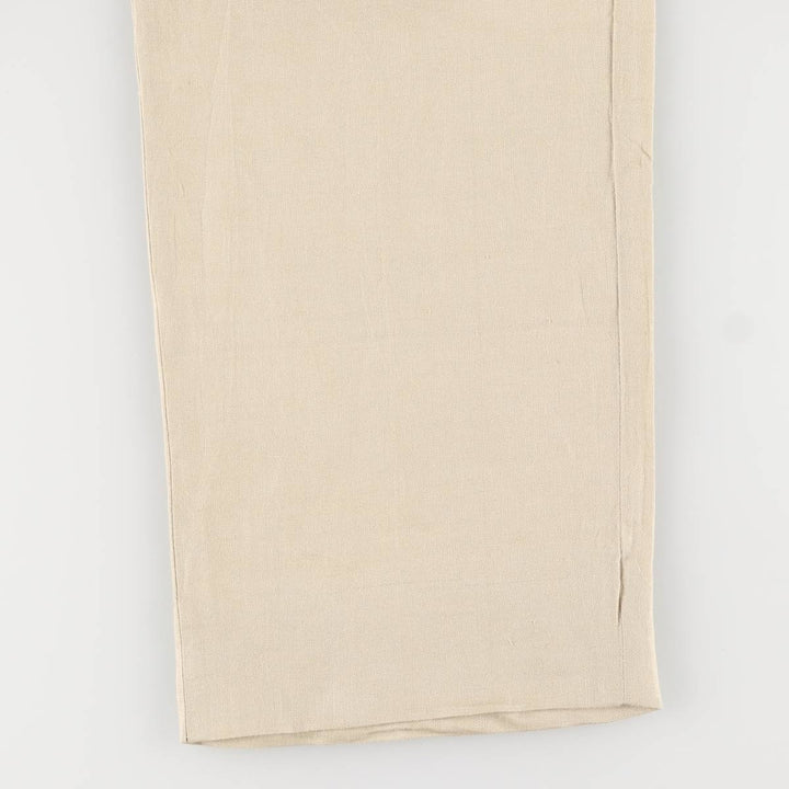 2000s~ Calvin Klein linen pants slacks men's size W35 linen Beige type Vintage Second Hand