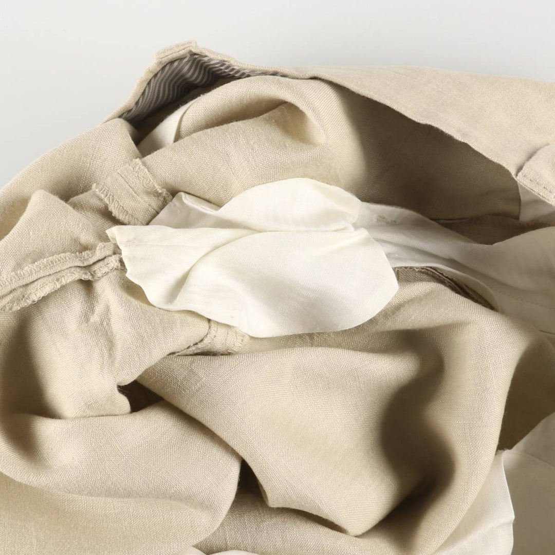 2000s~ Calvin Klein linen pants slacks men's size W35 linen Beige type Vintage Second Hand