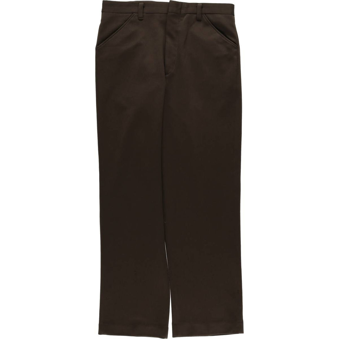90'S Vintage Men's Slacks, Size W34 unclear brown type Vintage Second Hand