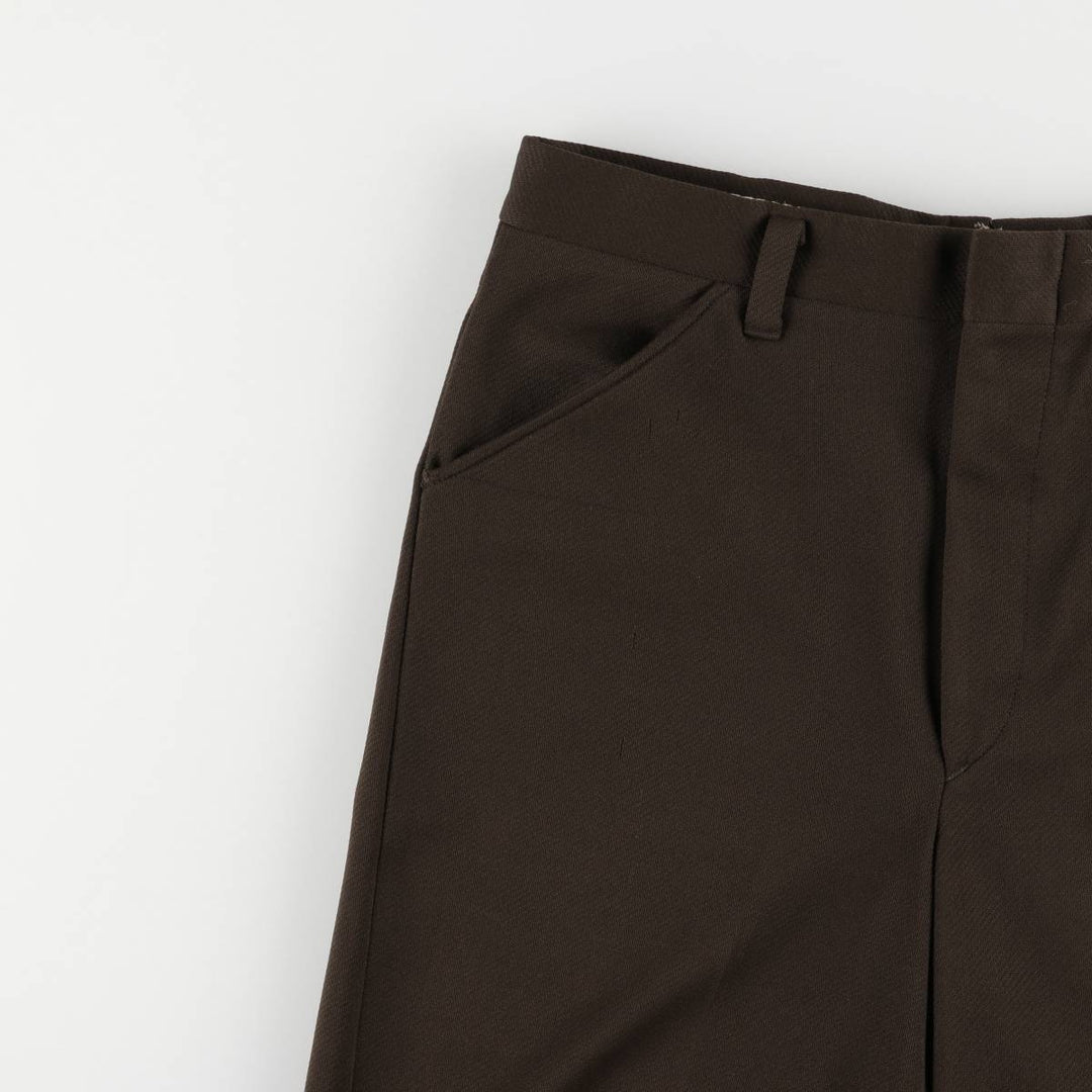 90'S Vintage Men's Slacks, Size W34 unclear brown type Vintage Second Hand