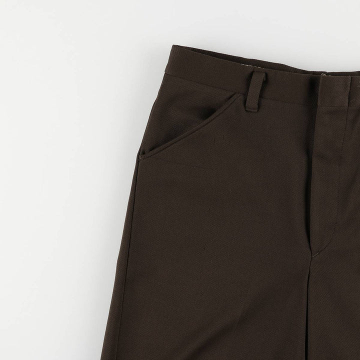90'S Vintage Men's Slacks, Size W34 unclear brown type Vintage Second Hand