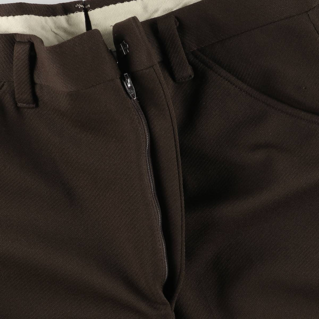 90'S Vintage Men's Slacks, Size W34 unclear brown type Vintage Second Hand