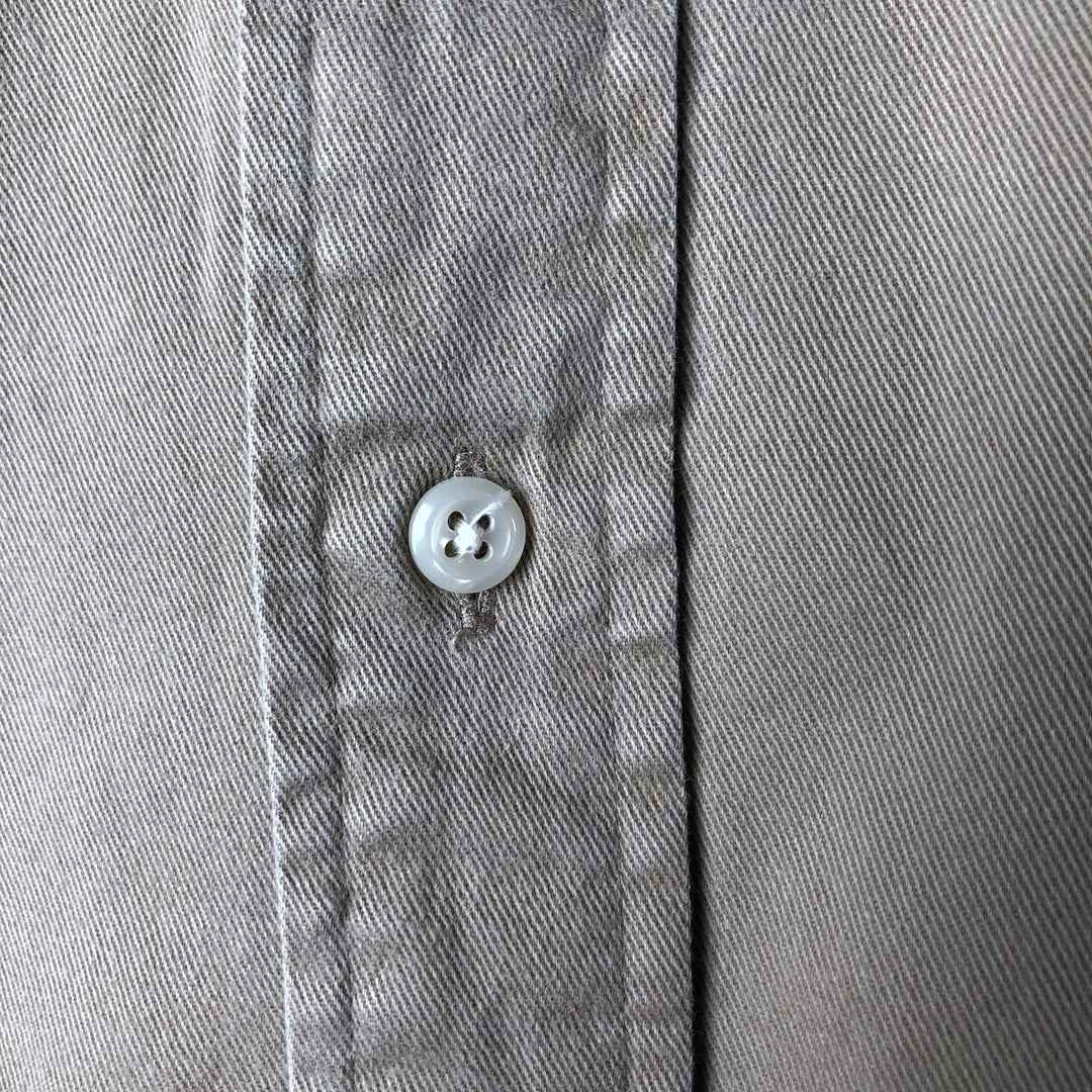 Ralph Lauren long sleeve button down shirt, men's XL size cotton Beige type Vintage Second Hand