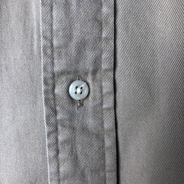 Ralph Lauren long sleeve button down shirt, men's XL size cotton Beige type Vintage Second Hand