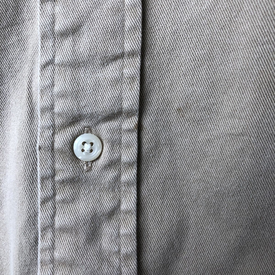 Ralph Lauren long sleeve button down shirt, men's XL size cotton Beige type Vintage Second Hand