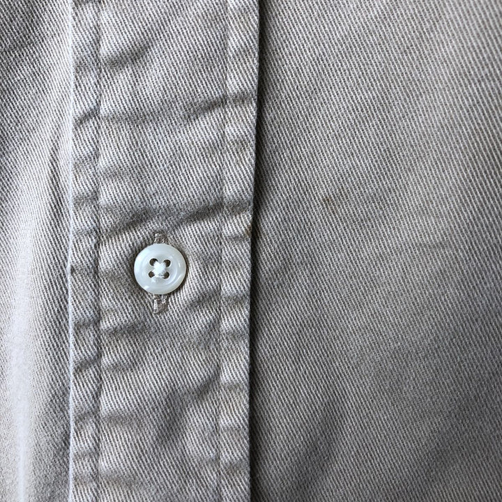 Ralph Lauren long sleeve button down shirt, men's XL size cotton Beige type Vintage Second Hand