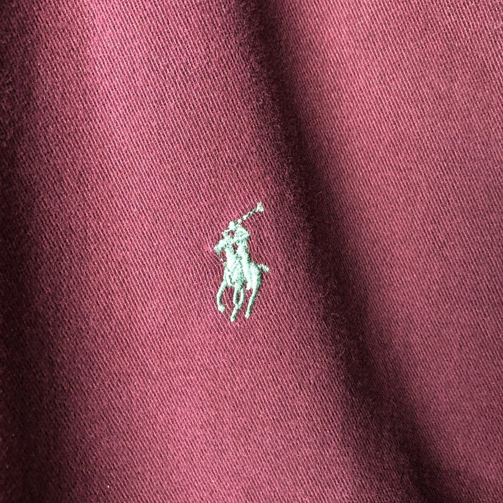 Ralph Lauren long sleeve button down shirt, men's size L cotton Red type red-purple Vintage Second Hand