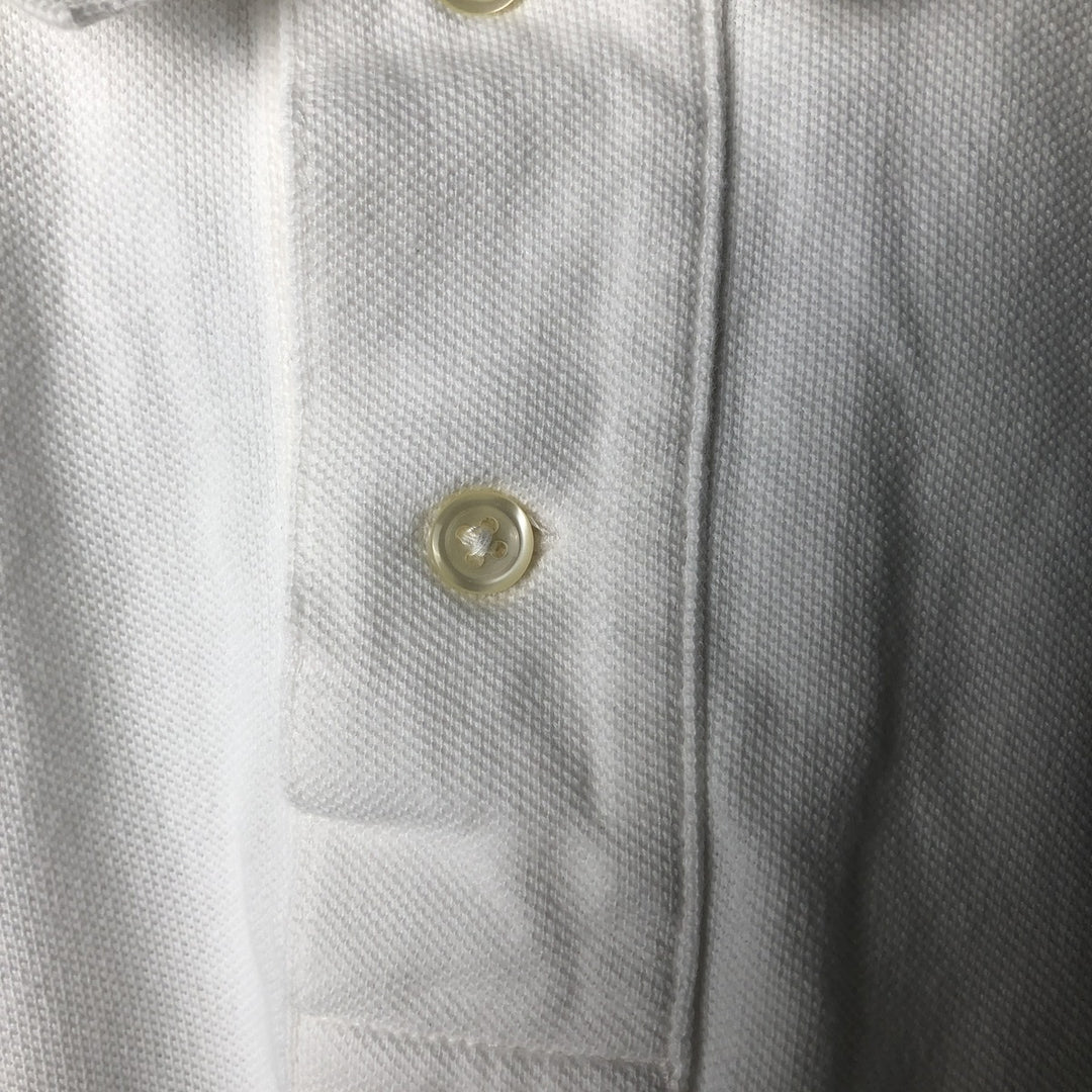 Ralph Lauren POLO RALPH LAUREN CLASSIC FIT short sleeve polo shirt for men size L cotton white type Vintage Second Hand