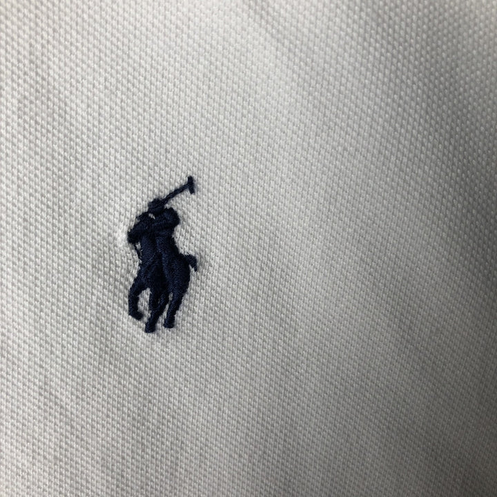 Ralph Lauren POLO RALPH LAUREN CLASSIC FIT short sleeve polo shirt for men size L cotton white type Vintage Second Hand