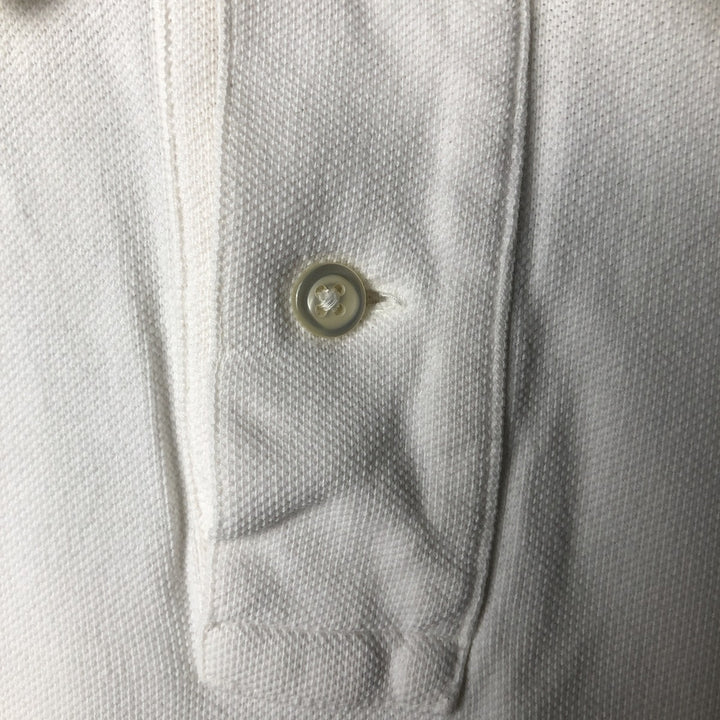 Ralph Lauren POLO RALPH LAUREN CUSTOM FIT short sleeve polo shirt men's M equivalent cotton white type Vintage Second Hand