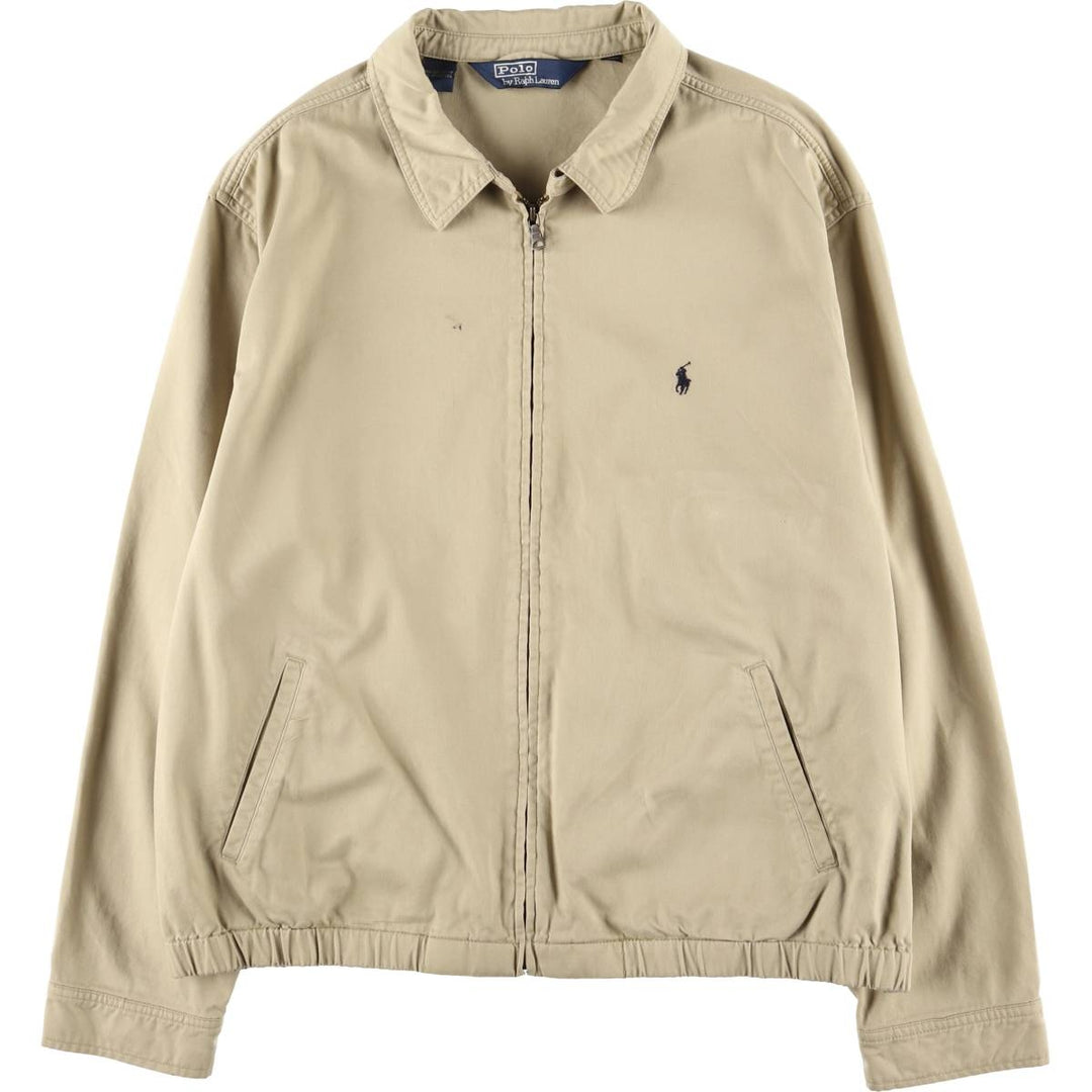 Ralph Lauren POLO by Ralph Lauren Swing Top Sports Jacket Men's XL cotton Beige type Vintage Second Hand