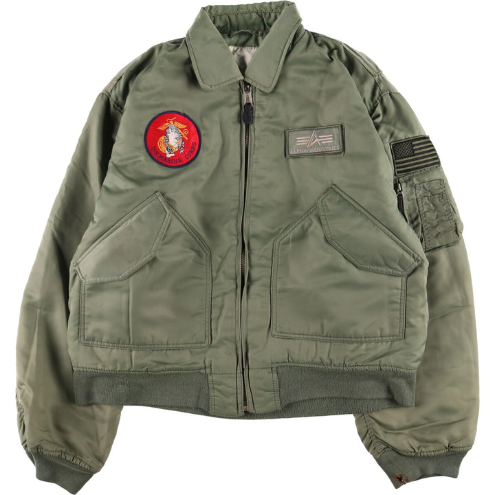 Civilian US Marine Corps Alpha CWU-45 unclear Khaki type sage green Vintage Second Hand