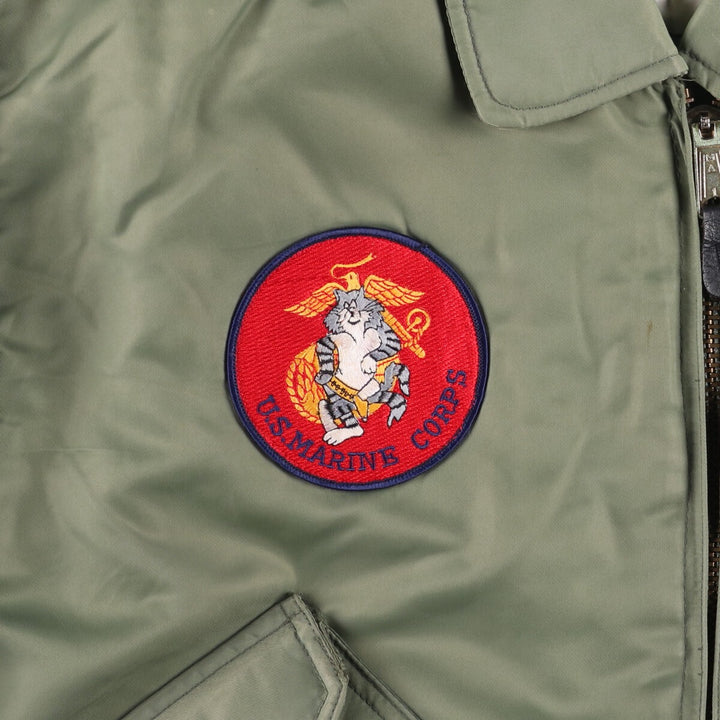 Civilian US Marine Corps Alpha CWU-45 unclear Khaki type sage green Vintage Second Hand