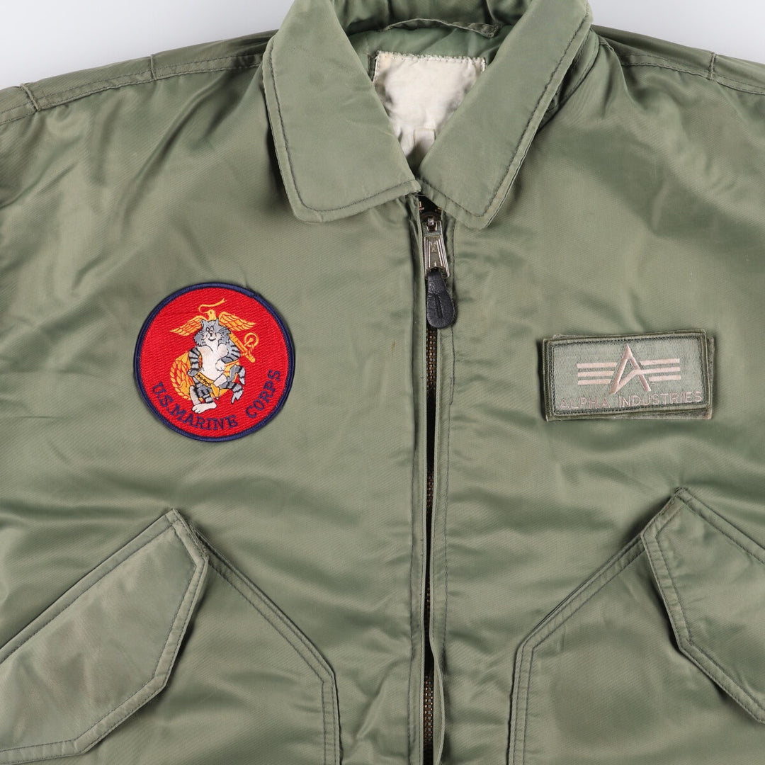 Civilian US Marine Corps Alpha CWU-45 unclear Khaki type sage green Vintage Second Hand