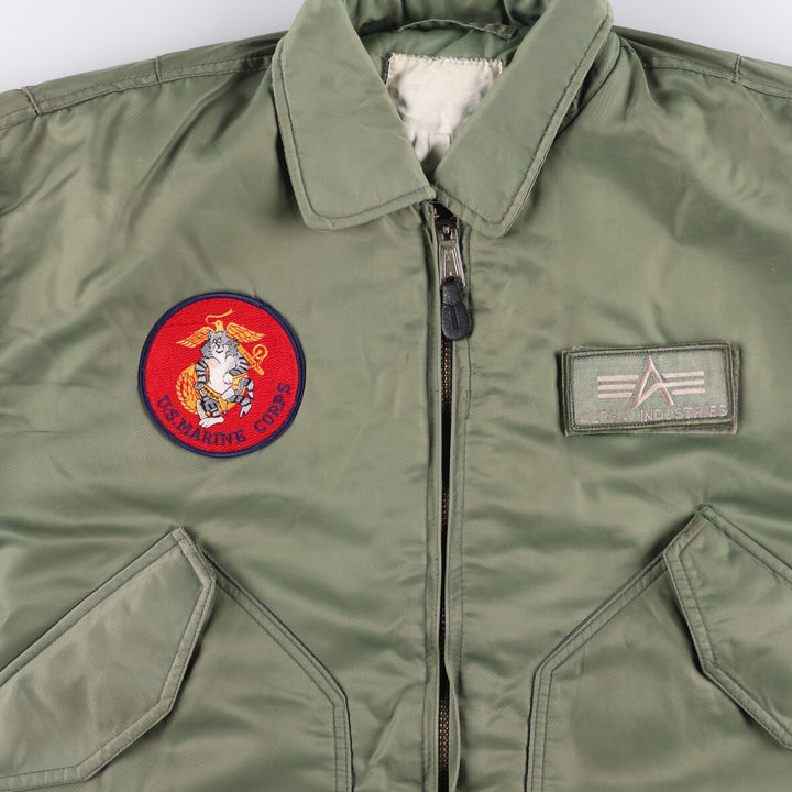 Civilian US Marine Corps Alpha CWU-45 unclear Khaki type sage green Vintage Second Hand