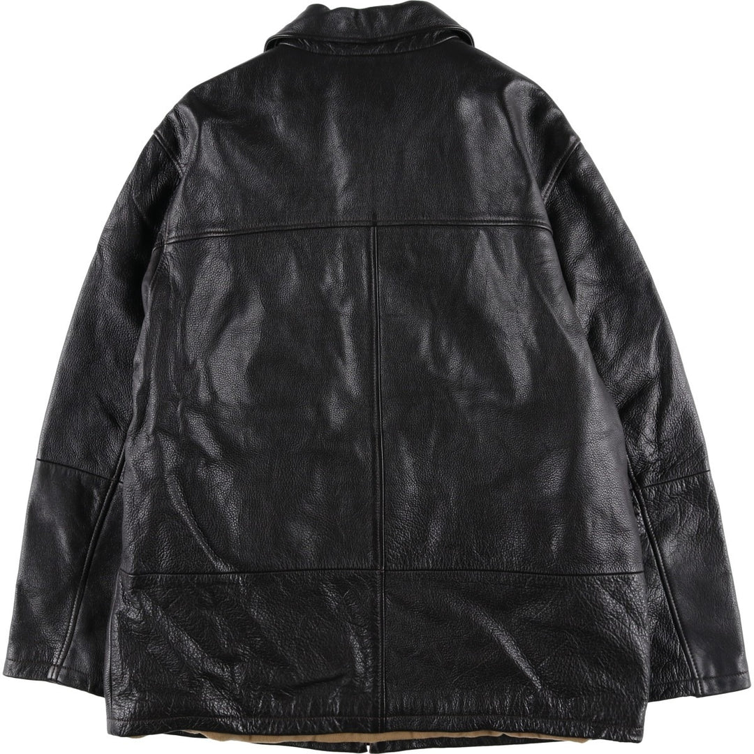 devred Swing Top Leather Blouson, Men's Size L Genuine Leather Cowhide brown type Vintage Second Hand