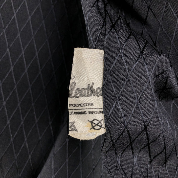 Realleather Leather Blouson Men's XL genuine leather black type Vintage Second Hand