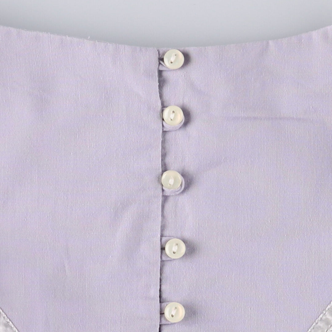 Vintage 1970'S Gunne Sax Jessica long-sleeved A-line midi dress, size M, women's unclear Purple type blue-purple Vintage Second Hand