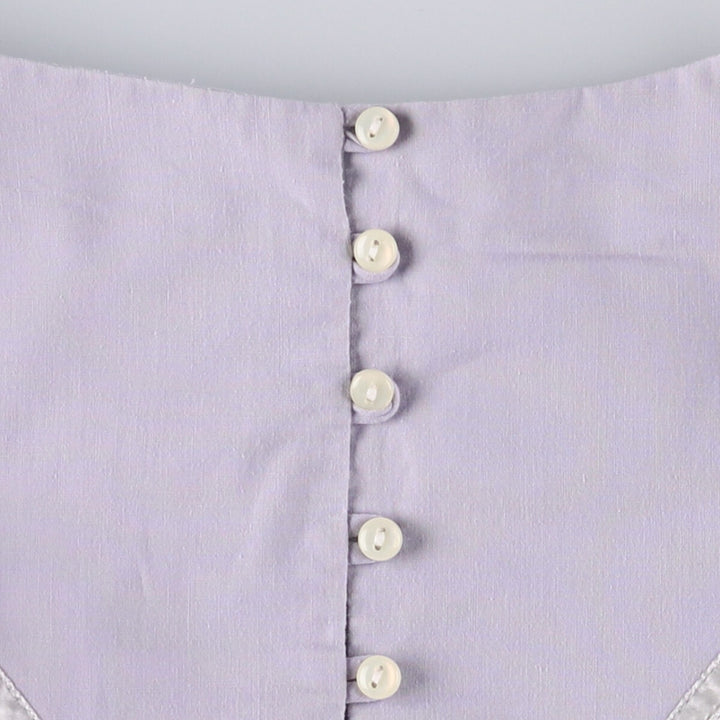 Vintage 1970'S Gunne Sax Jessica long-sleeved A-line midi dress, size M, women's unclear Purple type blue-purple Vintage Second Hand