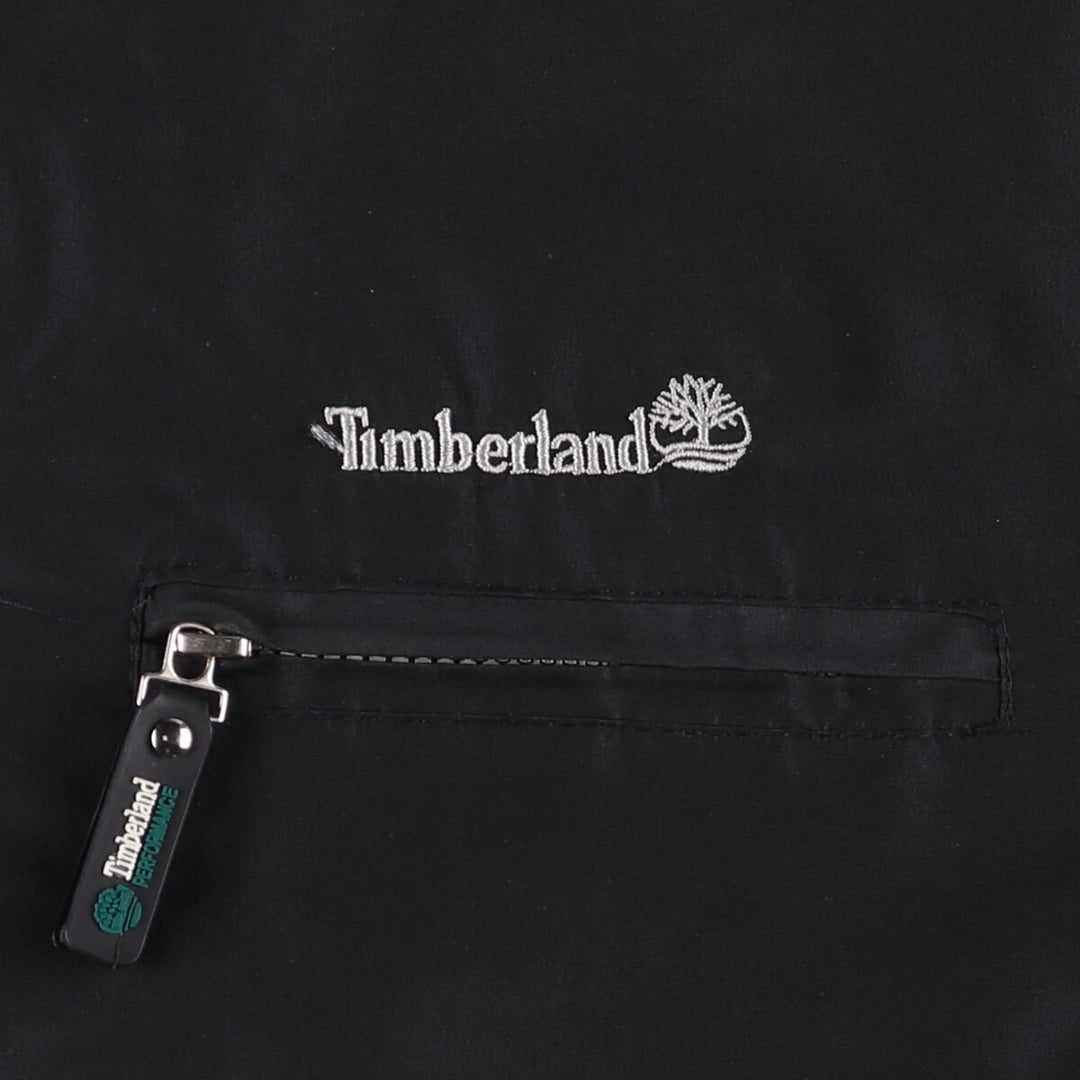 Vintage 90'S Timberland nylon jacket, size L, men's Nylon black type Vintage Second Hand