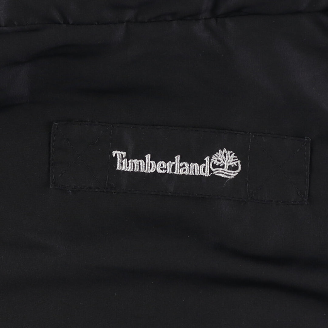 Vintage 90'S Timberland nylon jacket, size L, men's Nylon black type Vintage Second Hand