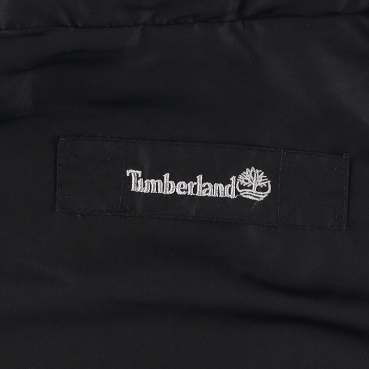 Vintage 90'S Timberland nylon jacket, size L, men's Nylon black type Vintage Second Hand