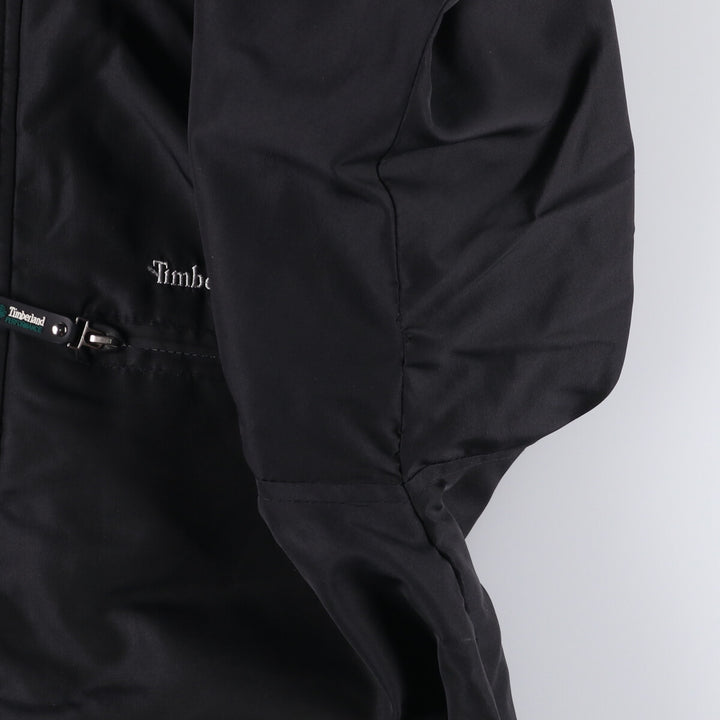 Vintage 90'S Timberland nylon jacket, size L, men's Nylon black type Vintage Second Hand