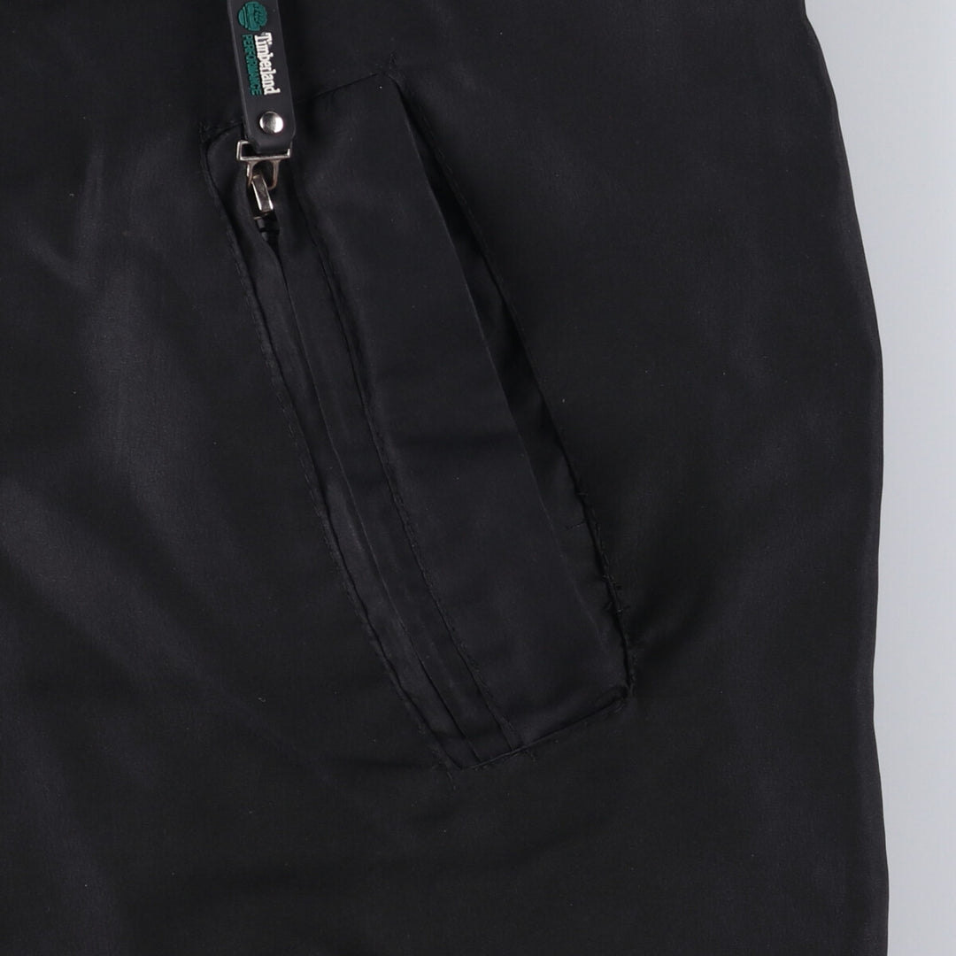 Vintage 90'S Timberland nylon jacket, size L, men's Nylon black type Vintage Second Hand