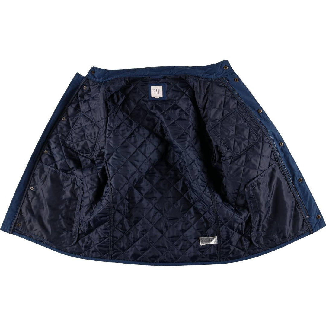 2000'S GAP Quilted Puffer Jacket, Men's Size L polyester navy blue type Vintage Second Hand