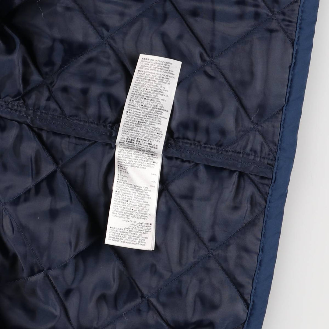 2000'S GAP Quilted Puffer Jacket, Men's Size L polyester navy blue type Vintage Second Hand