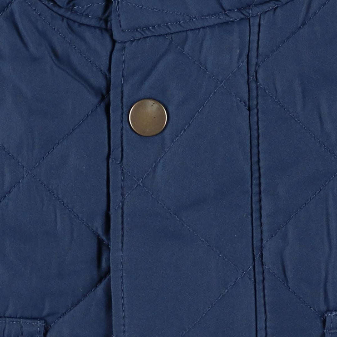 2000'S GAP Quilted Puffer Jacket, Men's Size L polyester navy blue type Vintage Second Hand