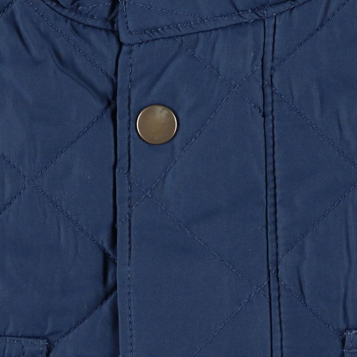 2000'S GAP Quilted Puffer Jacket, Men's Size L polyester navy blue type Vintage Second Hand