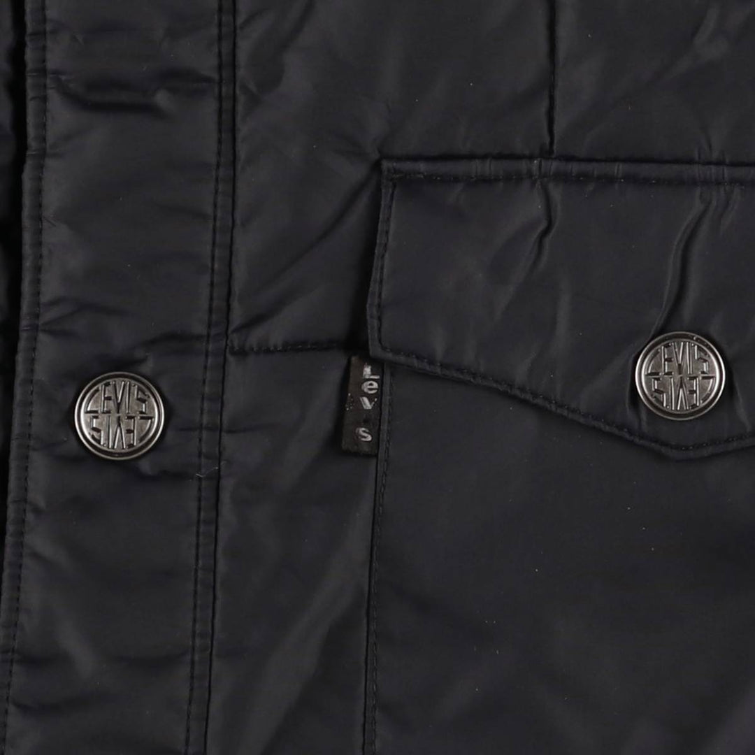Levi's padded puffer jacket, men's size L Nylon black type Vintage Second Hand