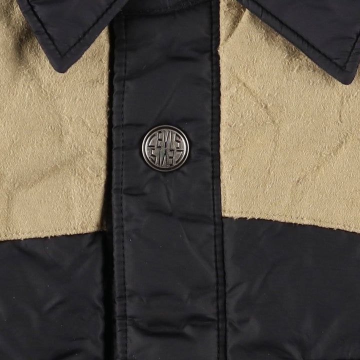 Levi's padded puffer jacket, men's size L Nylon black type Vintage Second Hand