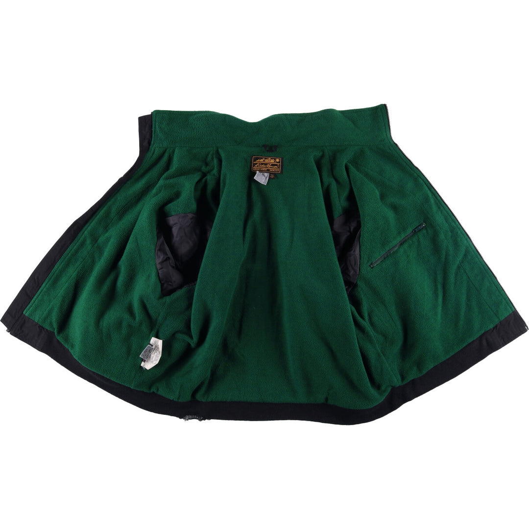 80s-90'S Eddie Bauer windbreaker, men's size XL unclear black type Vintage Second Hand
