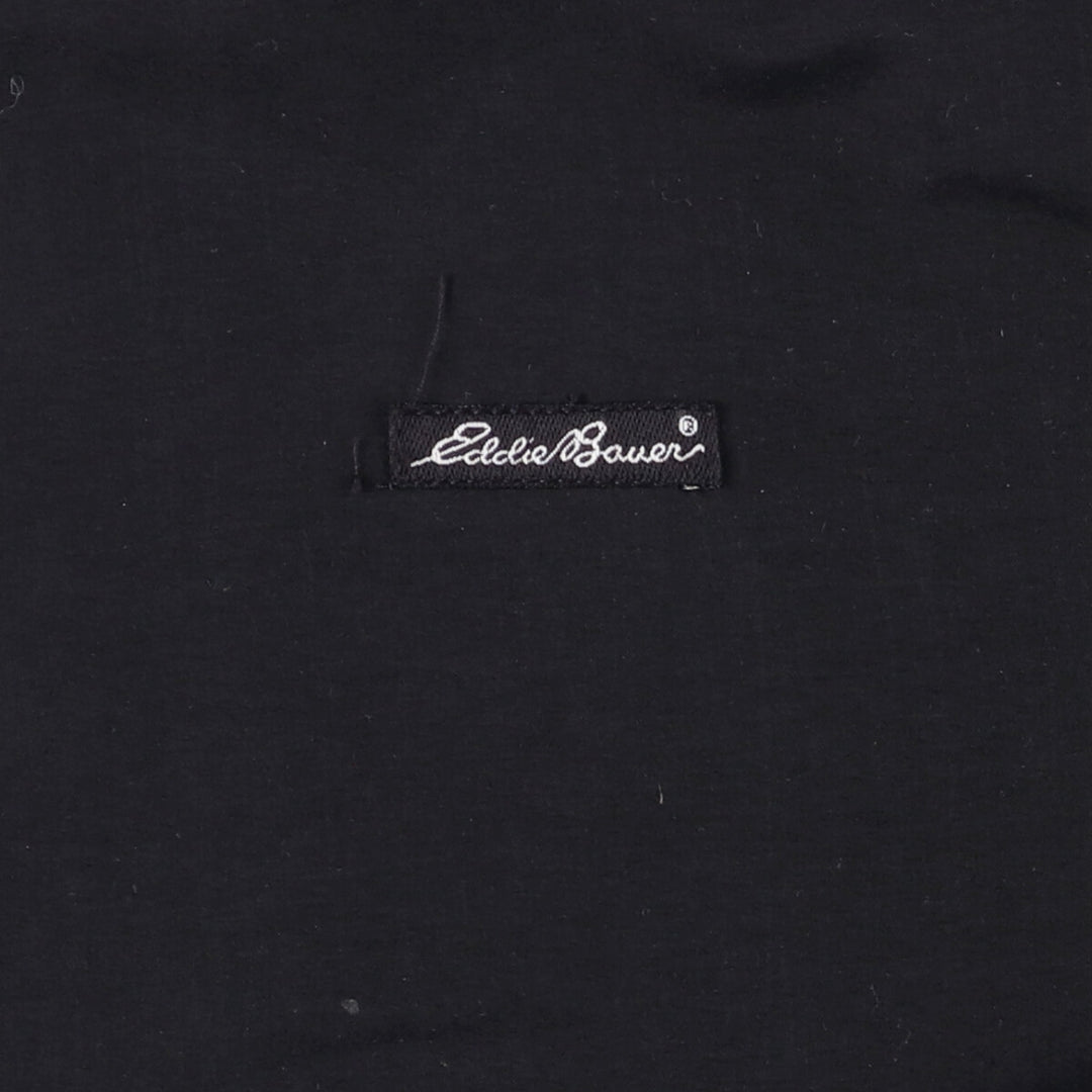 80s-90'S Eddie Bauer windbreaker, men's size XL unclear black type Vintage Second Hand