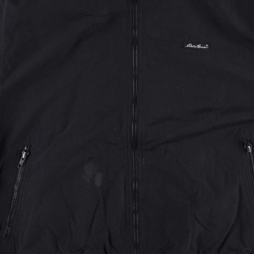 80s-90'S Eddie Bauer windbreaker, men's size XL unclear black type Vintage Second Hand