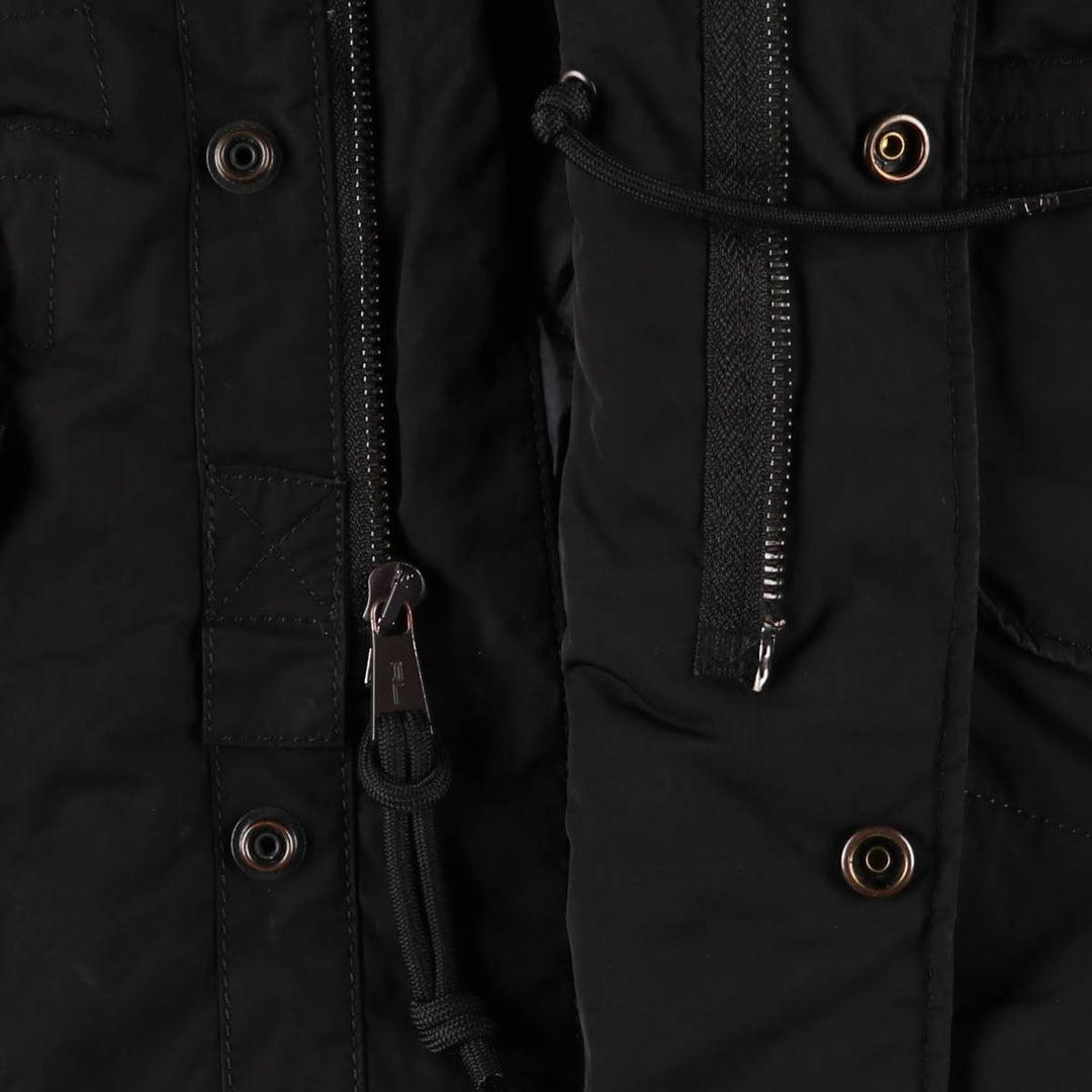 Special Price: Ralph Lauren POLO RALPH LAUREN M-65 Down Jacket, Men's Size M polyester black type Vintage Second Hand