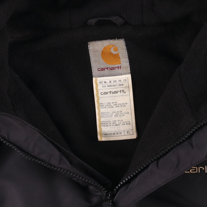 Carhartt Anorak Parka Men's XL Size Nylon black type Vintage Second Hand