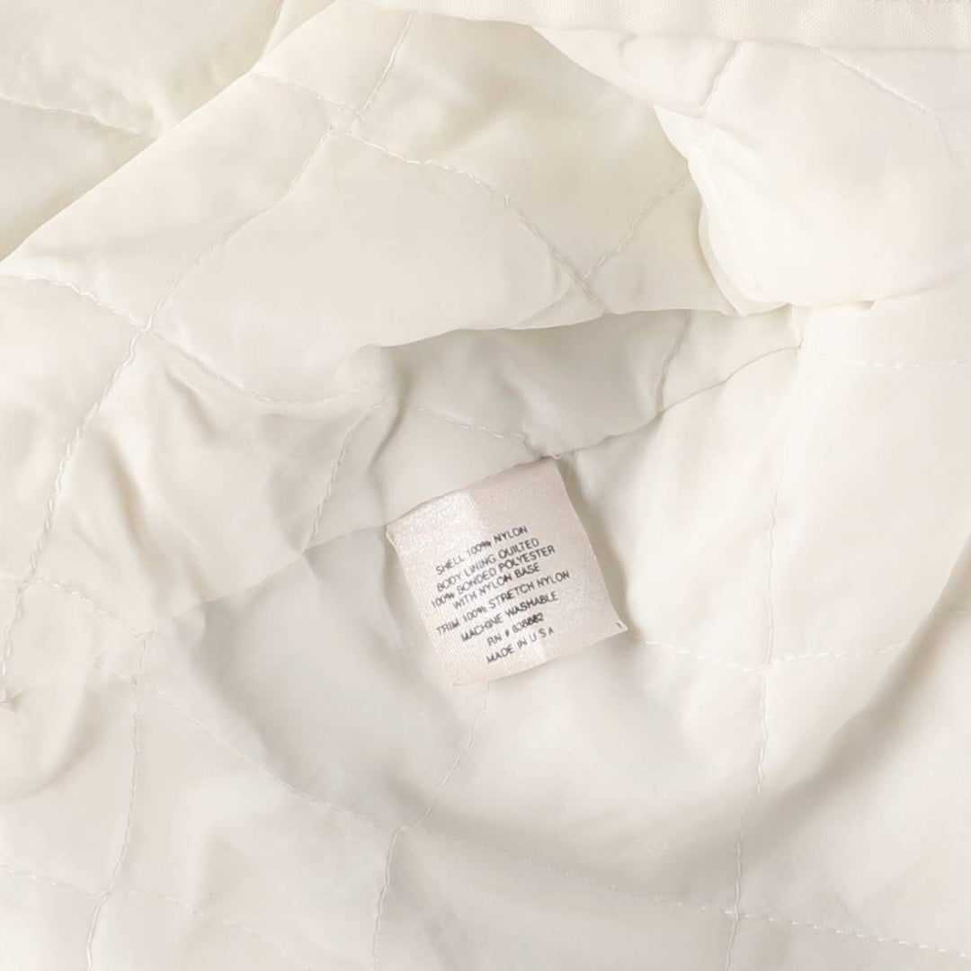 Vintage 80s-90'S Leader Sportswear Padded Nylon Stadium Jacket, Award Winning, Made in USA, Men's Size L Nylon white type Vintage Second Hand