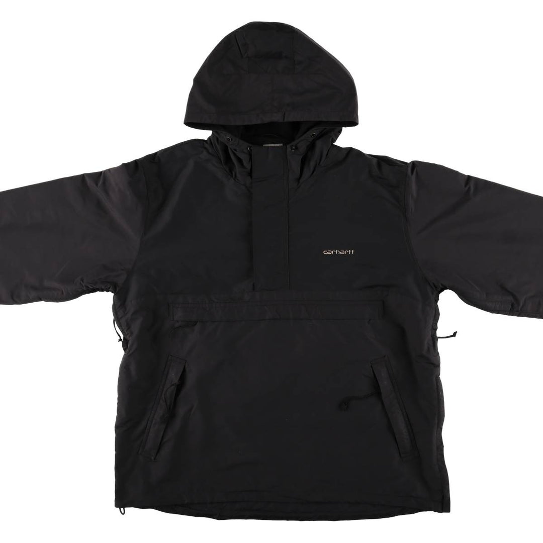 Carhartt Anorak Parka, Men's Size L Nylon black type Vintage Second Hand