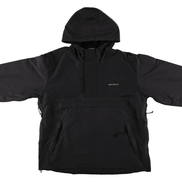 Carhartt Anorak Parka, Men's Size L Nylon black type Vintage Second Hand