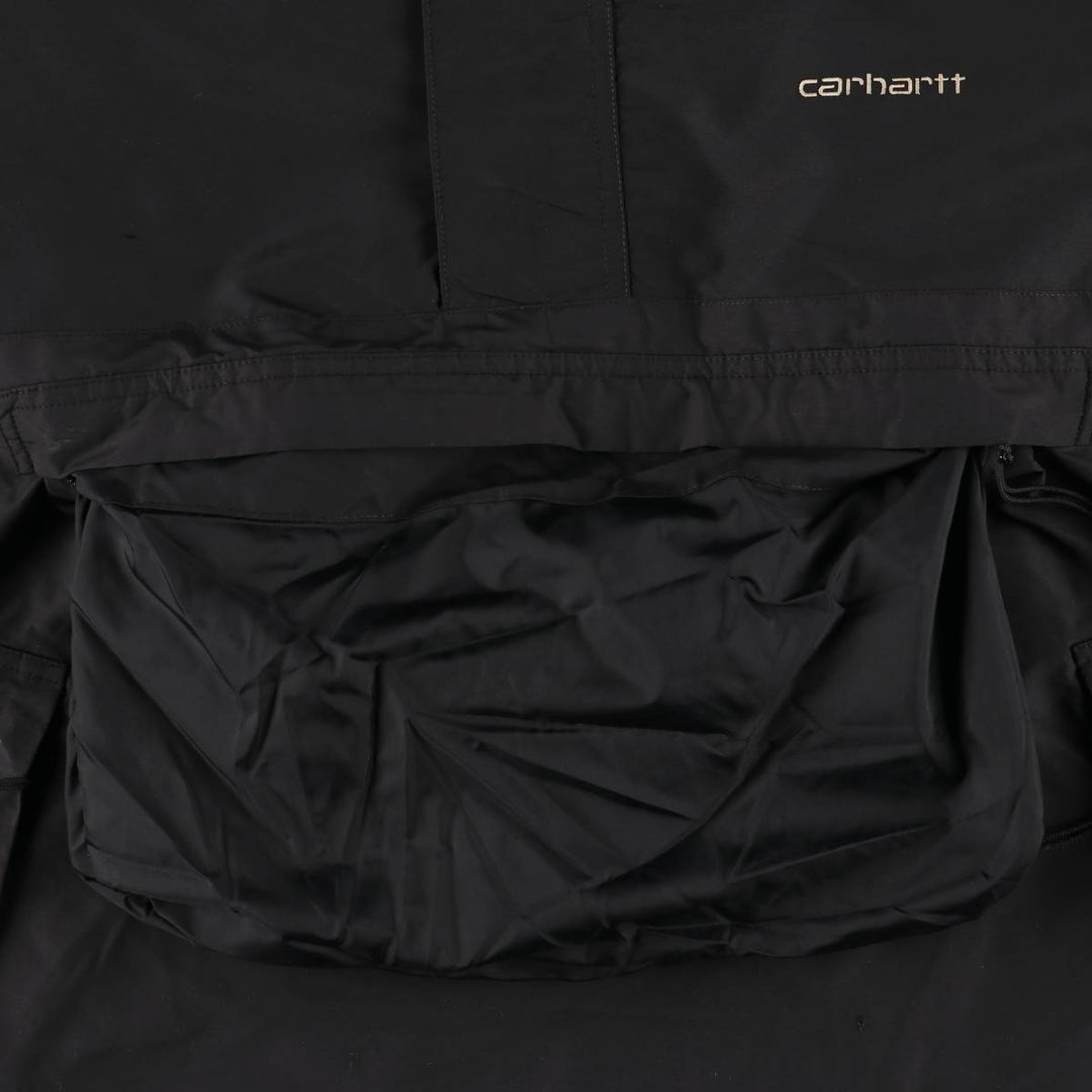 Carhartt Anorak Parka, Men's Size L Nylon black type Vintage Second Hand