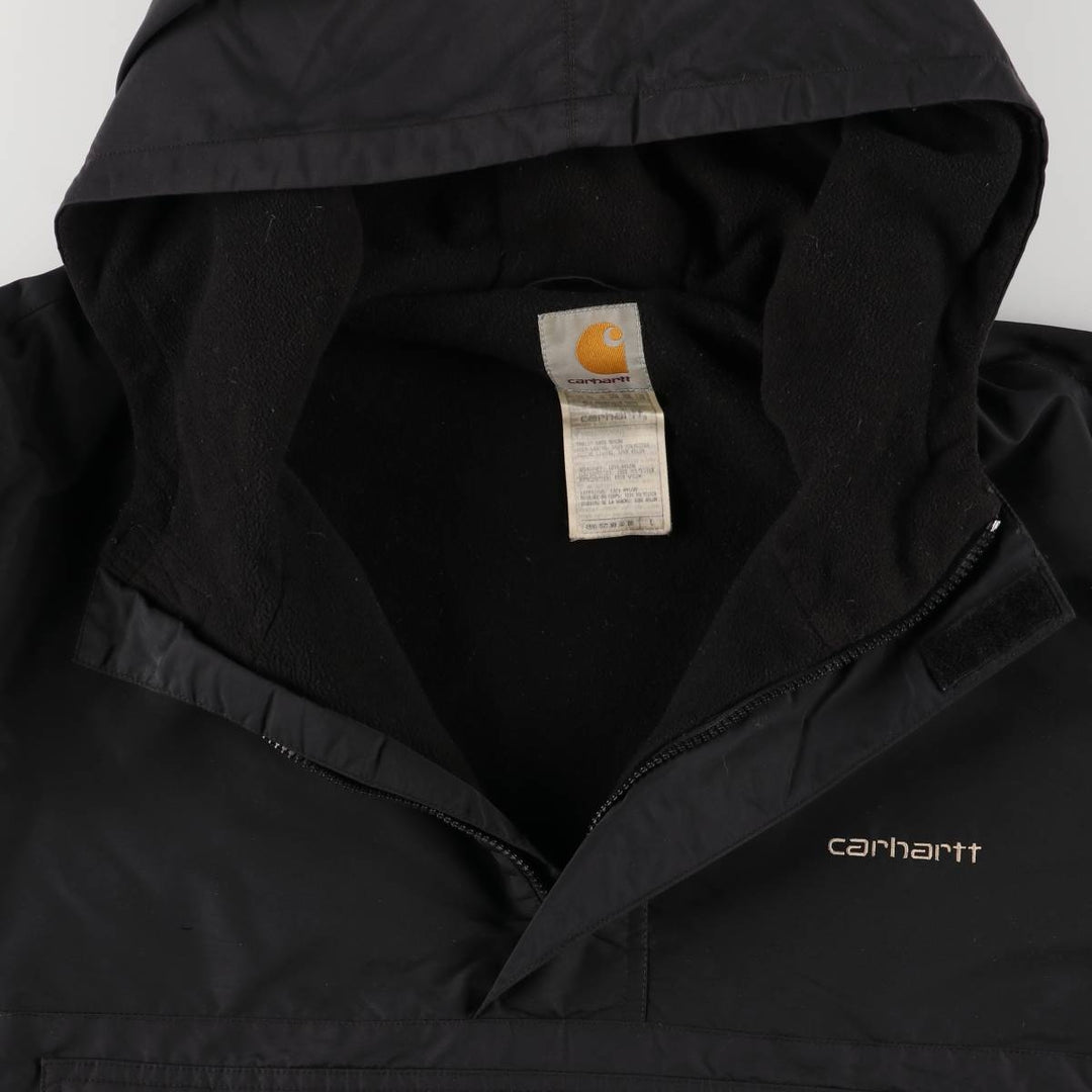Carhartt Anorak Parka, Men's Size L Nylon black type Vintage Second Hand