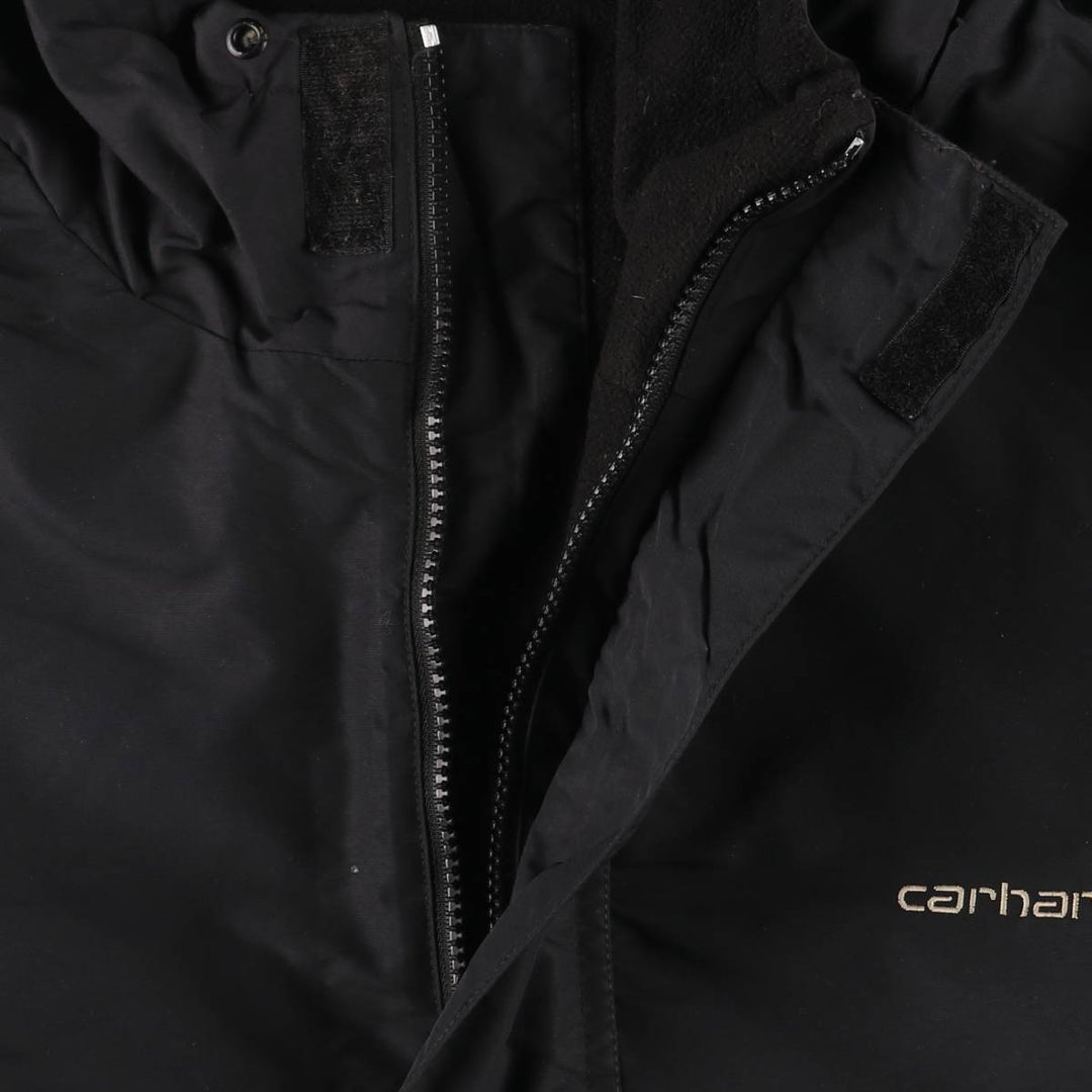 Carhartt Anorak Parka, Men's Size L Nylon black type Vintage Second Hand