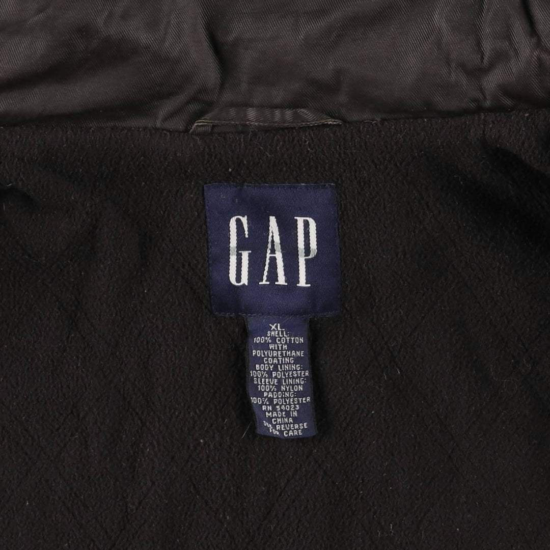 90'S GAP Vintage Padded Puffer Jacket, Men's XL cotton brown type Vintage Second Hand