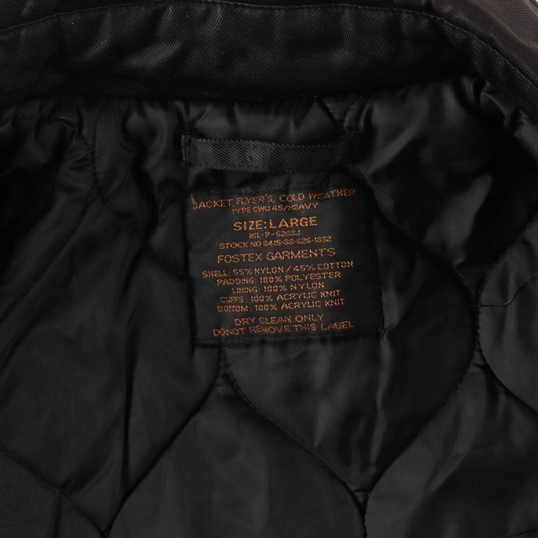 Civilian item FOSTEX CWU-45 Nylon black type Vintage Second Hand
