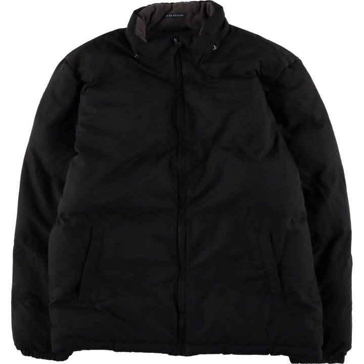 St. John's Bay Water Resistant Puffer Jacket, Men's Size L polyester black type Vintage Second Hand